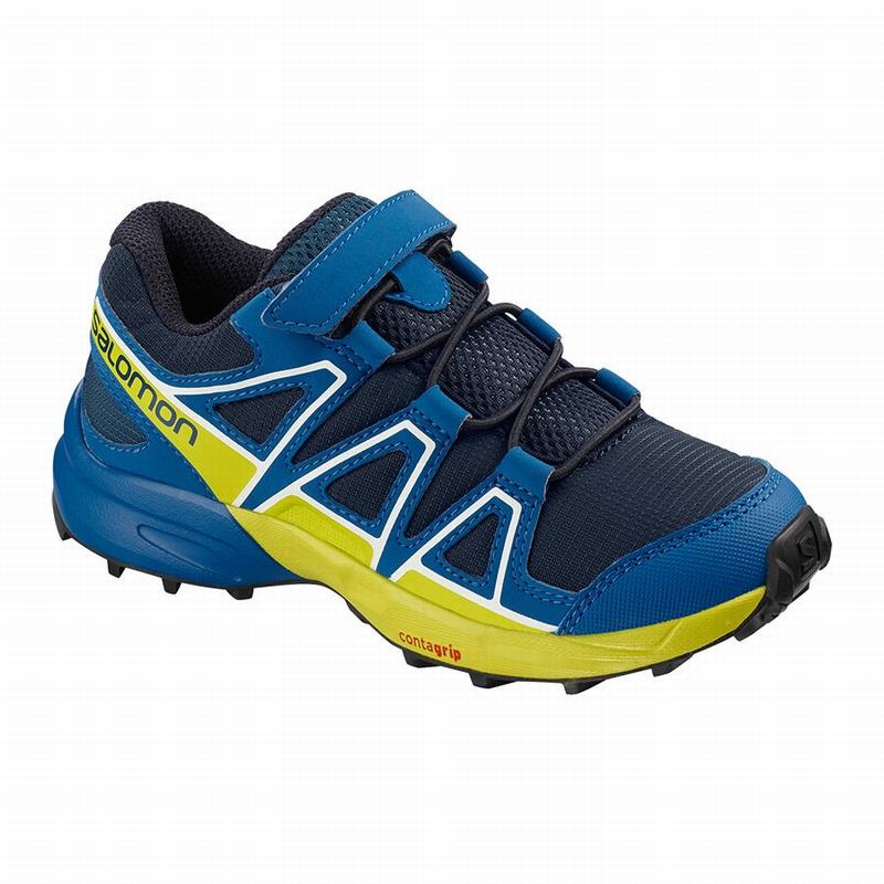 SALOMON UK SPEEDCROSS - Kids Trail Running Shoes Navy,VWIY53178